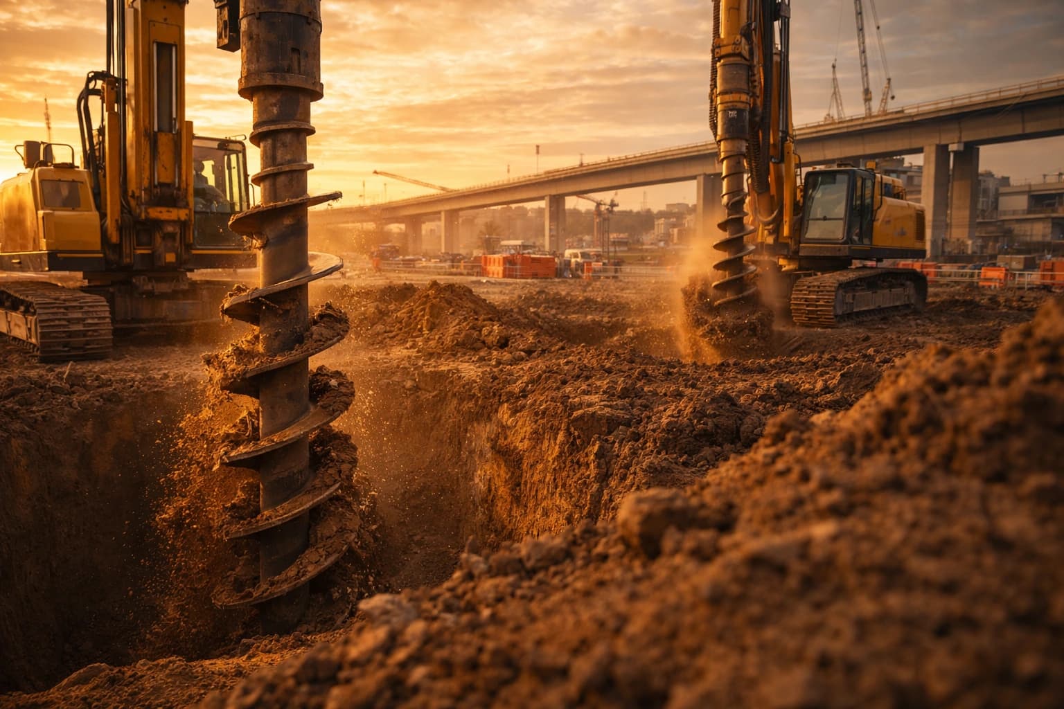 Fabricated steel components for construction equipment and infrastructure projects