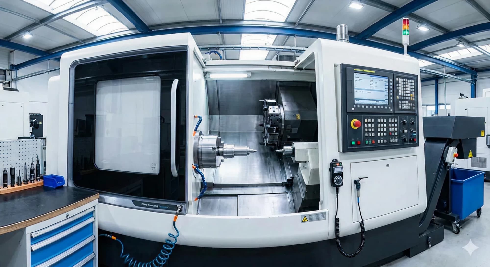 High-precision CNC machining centre for complex parts to tight tolerances